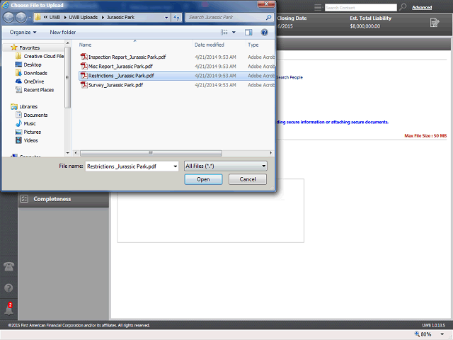 Screen image of this step