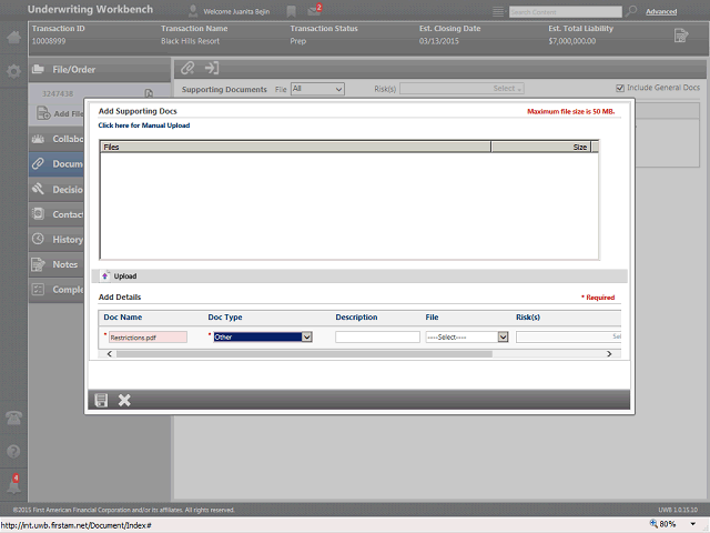 Screen image of this step