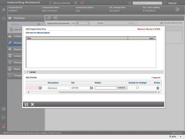 Screen image of this step