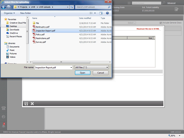 Screen image of this step