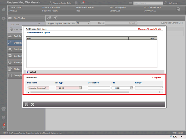 Screen image of this step
