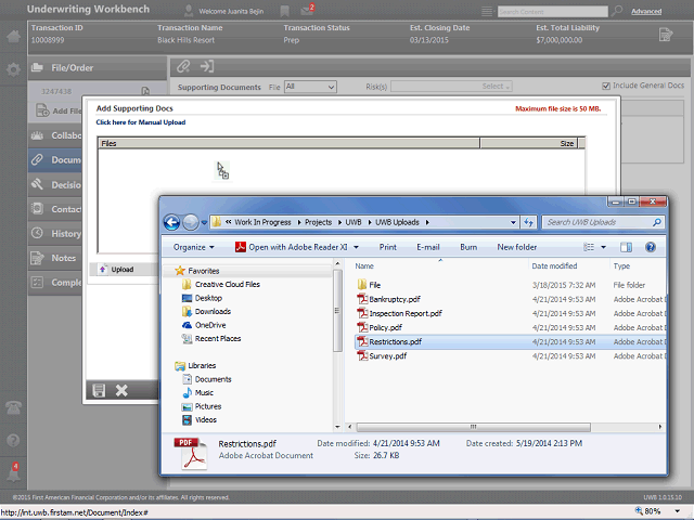 Screen image of this step