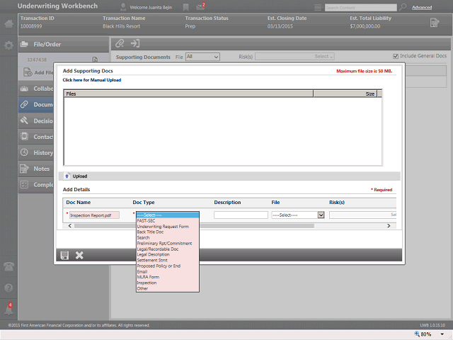 Screen image of this step