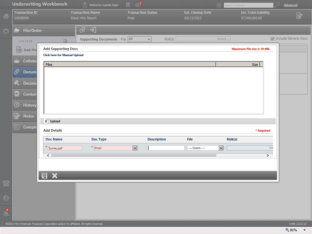 Screen image of this step