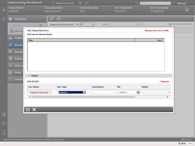 Screen image of this step