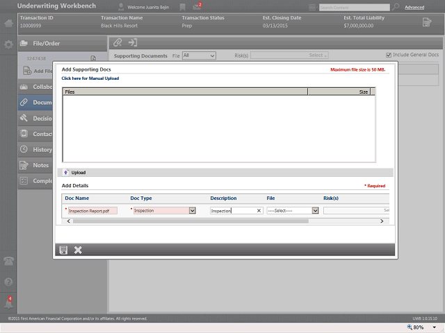 Screen image of this step