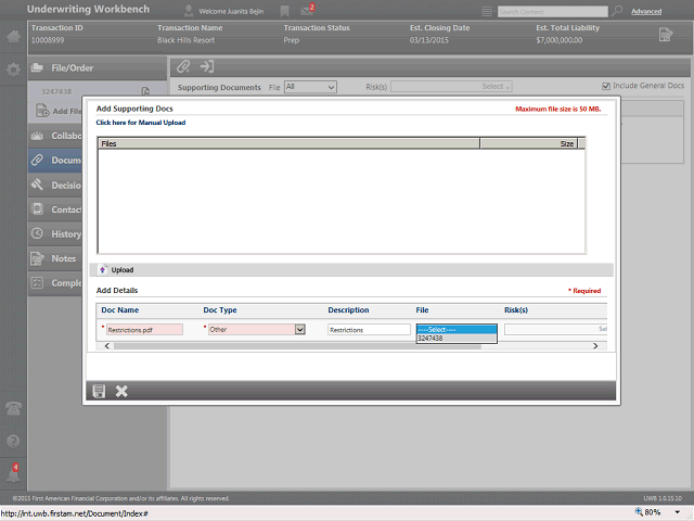 Screen image of this step