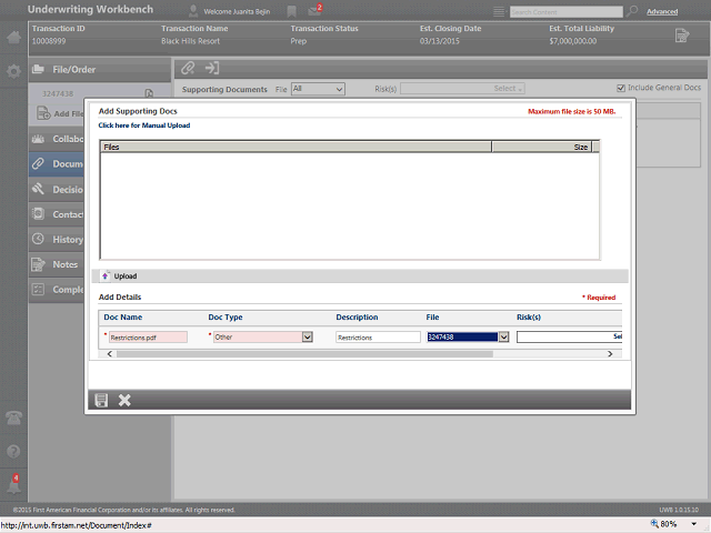 Screen image of this step