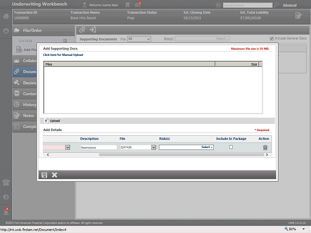 Screen image of this step