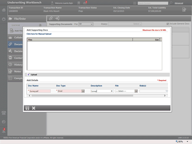 Screen image of this step