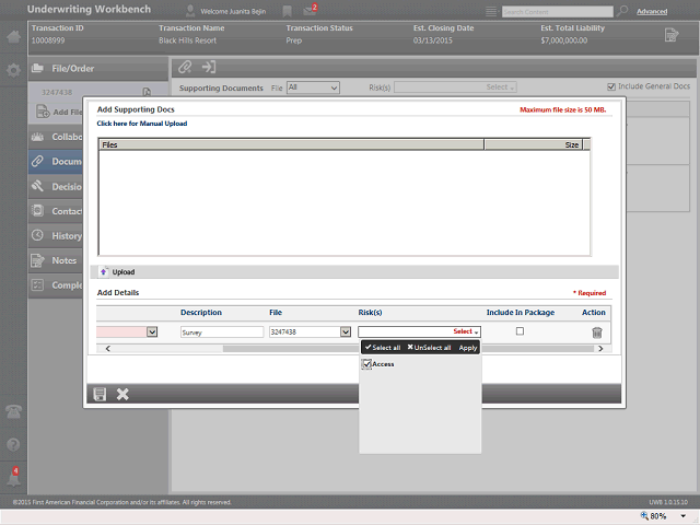 Screen image of this step