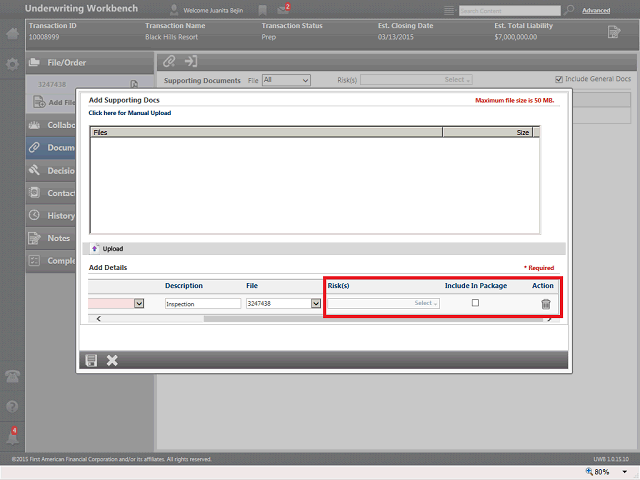 Screen image of this step