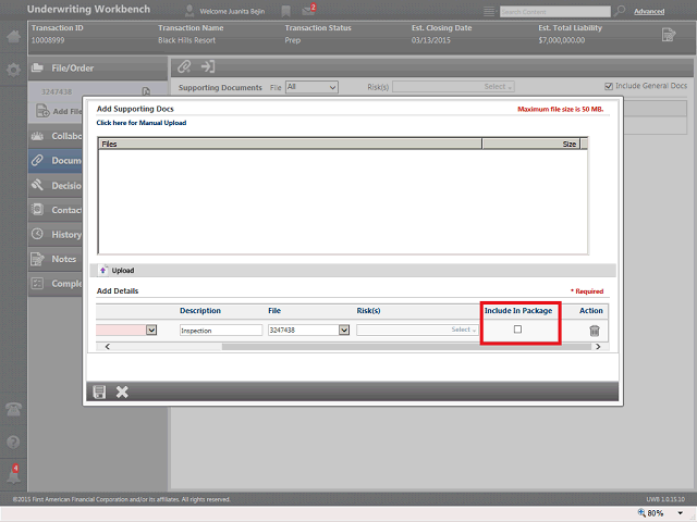 Screen image of this step