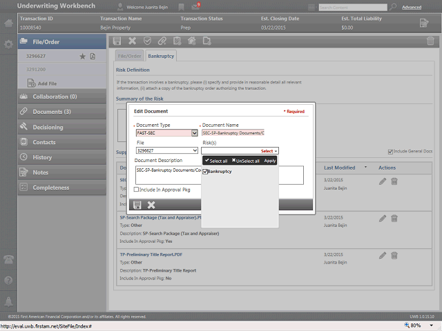 Screen image of this step