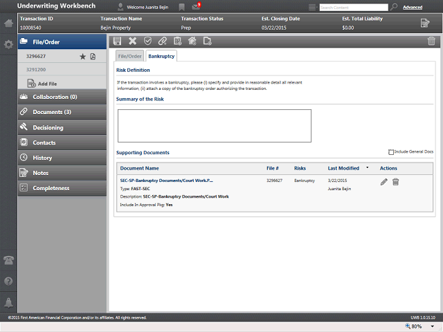 Screen image of this step
