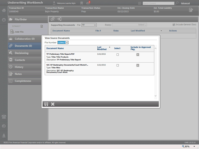 Screen image of this step