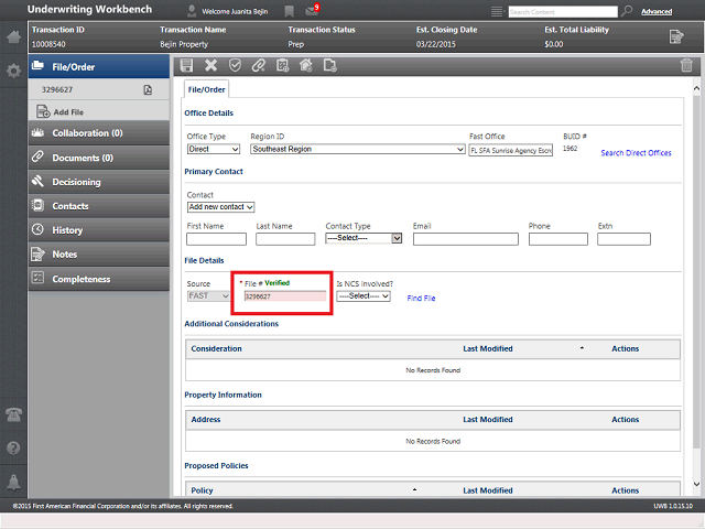 Screen image of this step