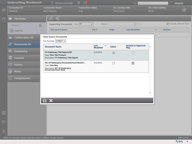 Screen image of this step