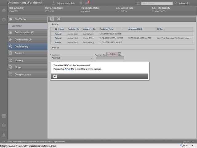 Screen image of this step