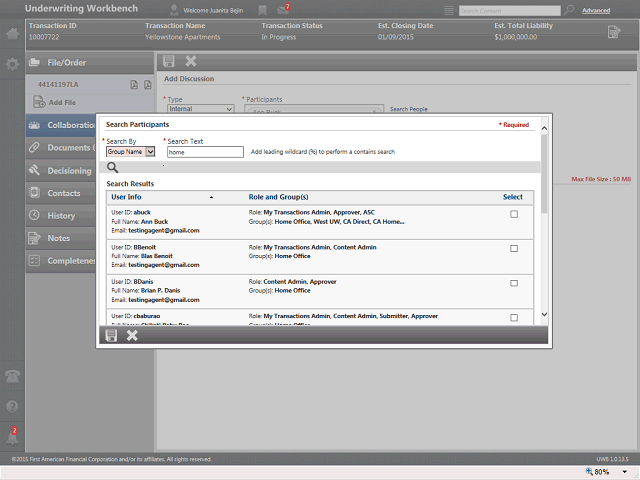 Screen image of this step