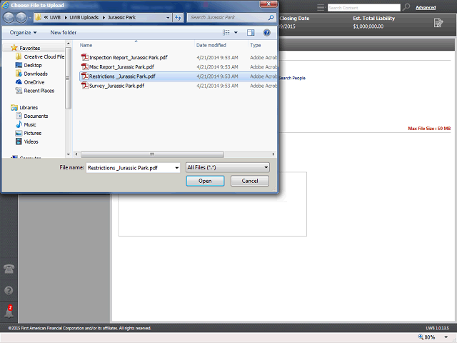 Screen image of this step