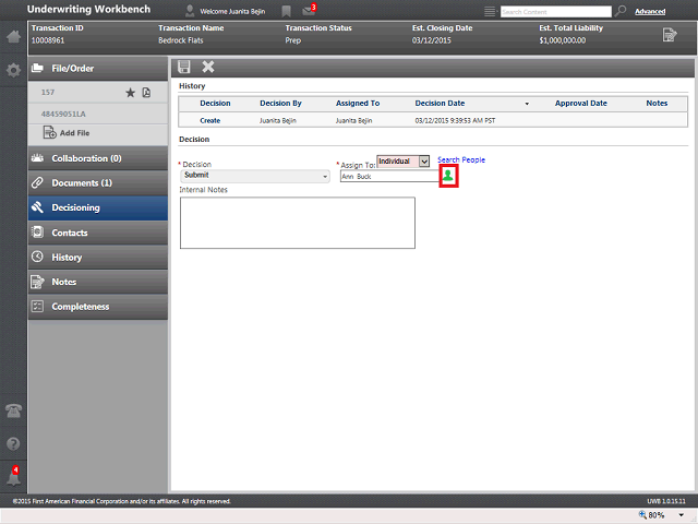 Screen image of this step