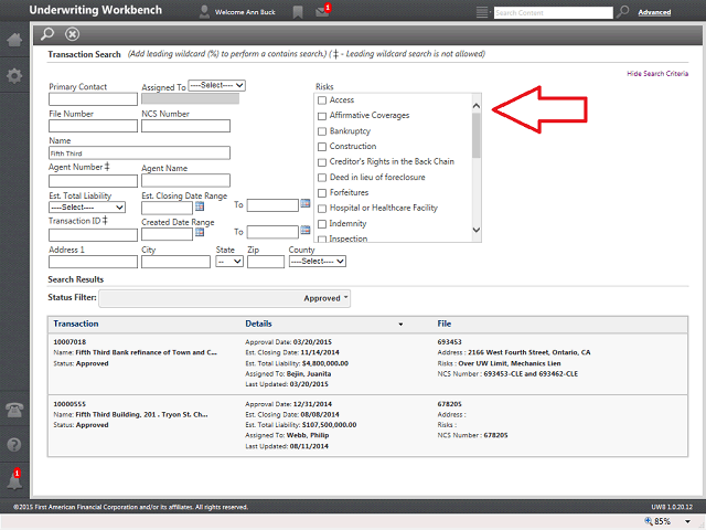 Screen image of this step