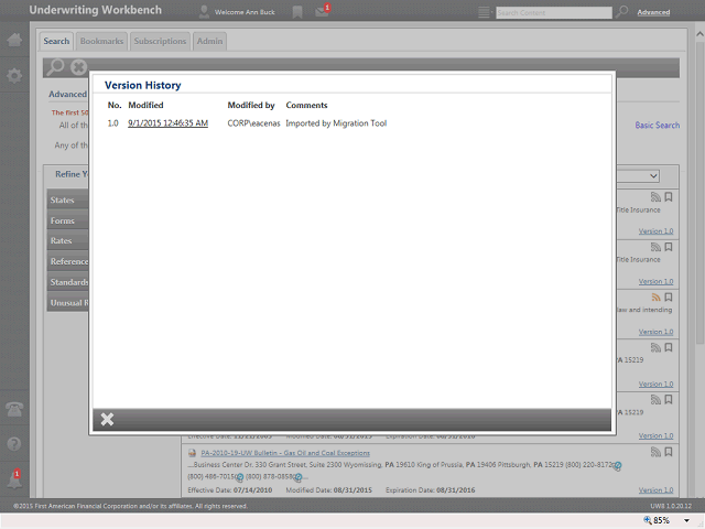 Screen image of this step